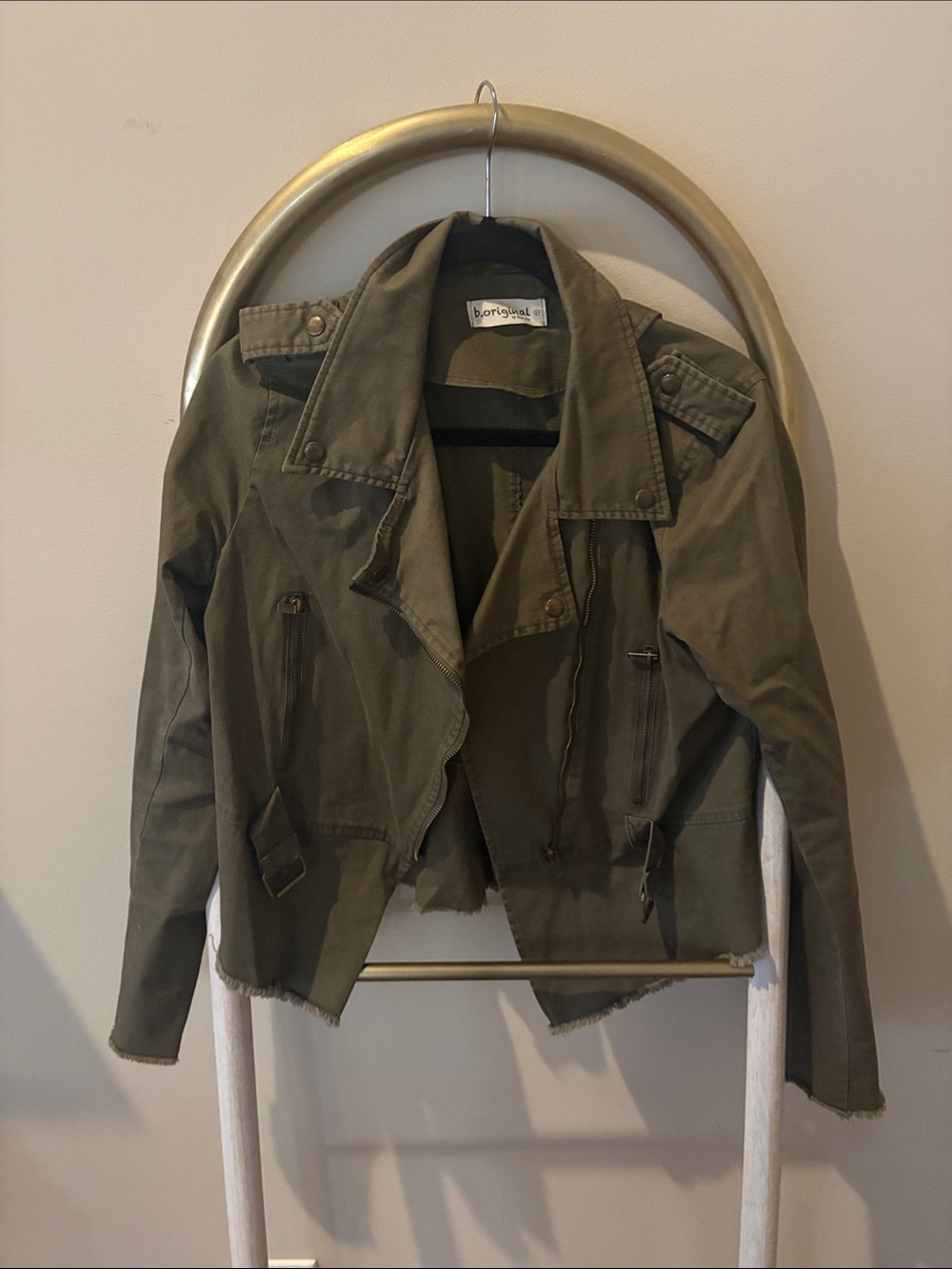Olive Military-Style Women's Jacket